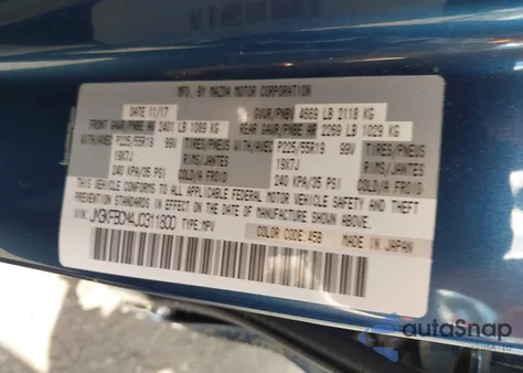 2018 Mazda Cx-5 Touring z USA, uszkodzony, nr VIN JM3KFBCM4J0311800